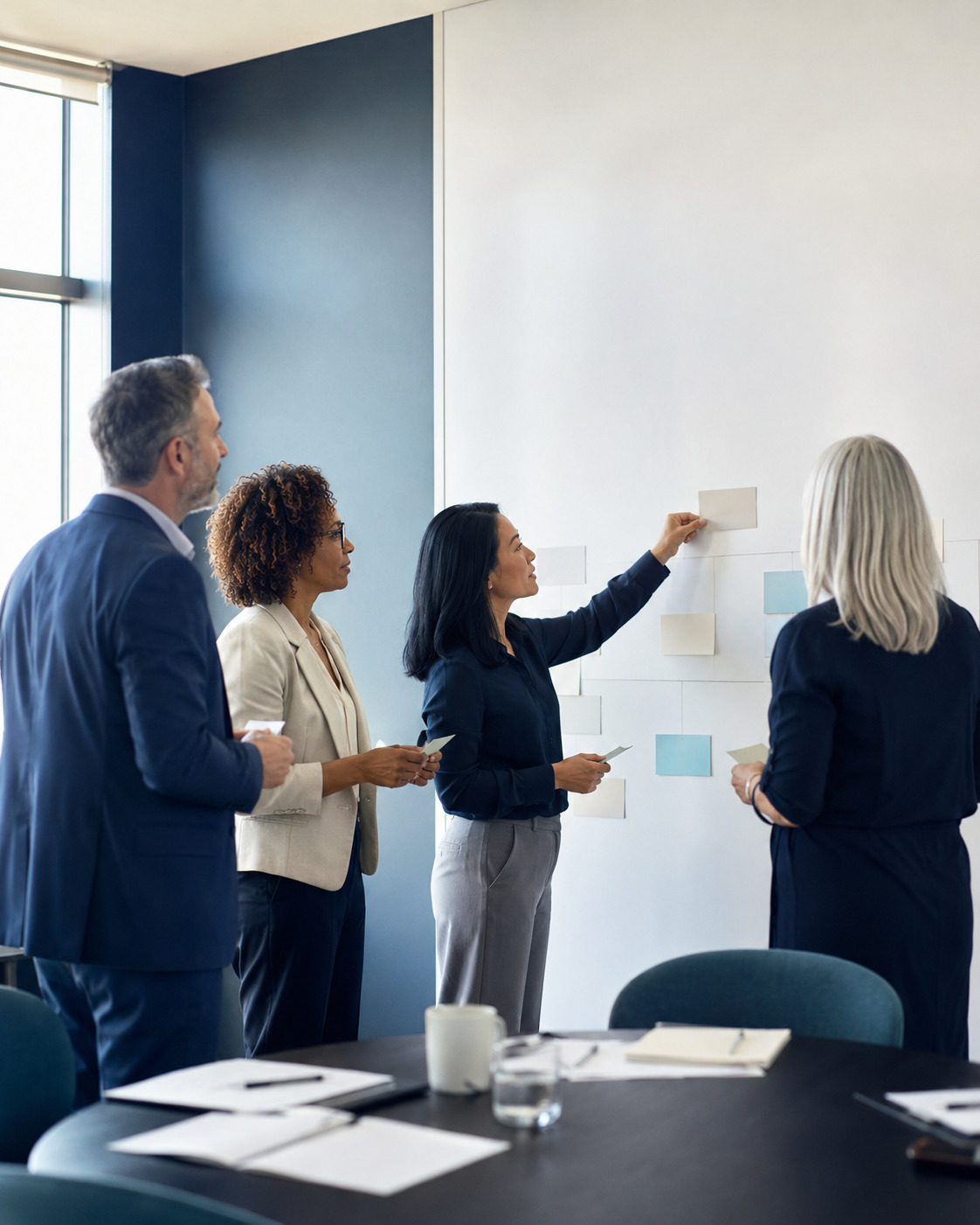 Enterprise leaders reviewing a procurement workflow